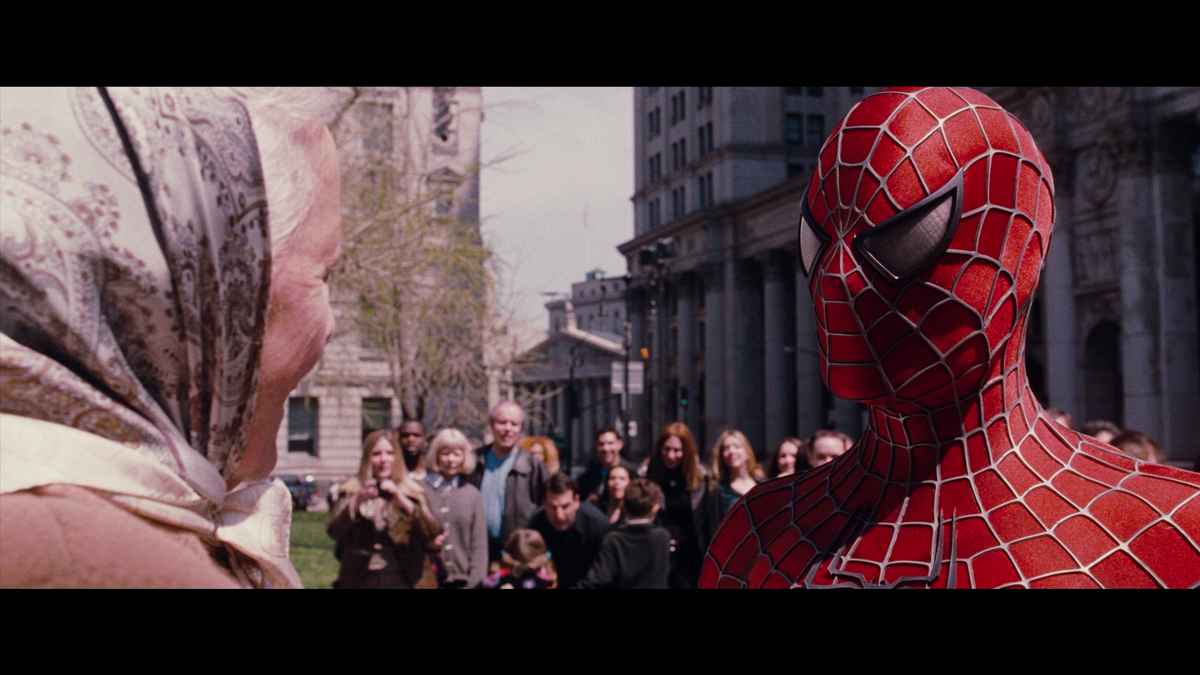 The film begins reintroducing our friendly neighborhood spiderman with Toby...